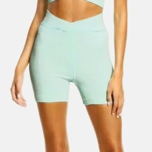 NWT WOMENS FREE PEOPLE RIBBED BIKER SHORTS